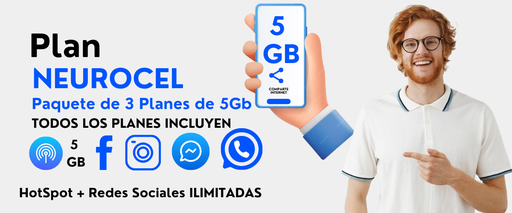 Paquete de 3  Planes de 5 Gb 