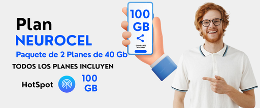 Paquete de 2 Planes de 100 Gb